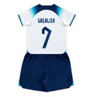 Engleska Jack Grealish #7 Domaci Dres za djecu SP 2022 Kratak Rukav (+ Kratke hlače)